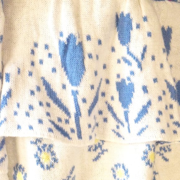 Anthropologie Moth Violet Shower Cardigan Knit Top Vintage 2007 Sz Small Unique - Picture 12 of 13